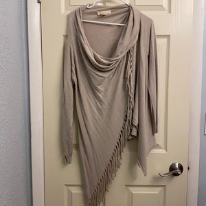 Beautiful taupe poncho sweater